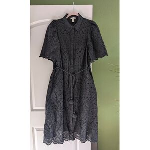 H&M Eyelet Button-Down Dress